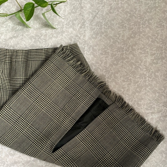 Harvé Bernard Houndstooth Wool Skirt - Picture 3 of 6
